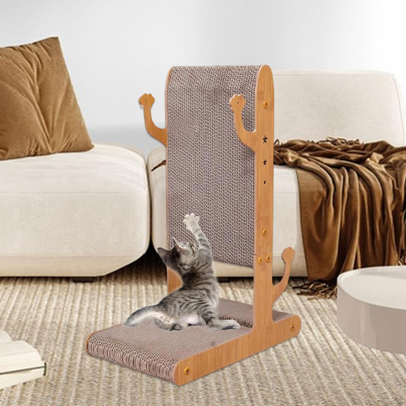 

Т-образная кровать-когтеточка, коврик для царапания из гофрированного картона, уютная, износостойкая, товары для питомцев Style C