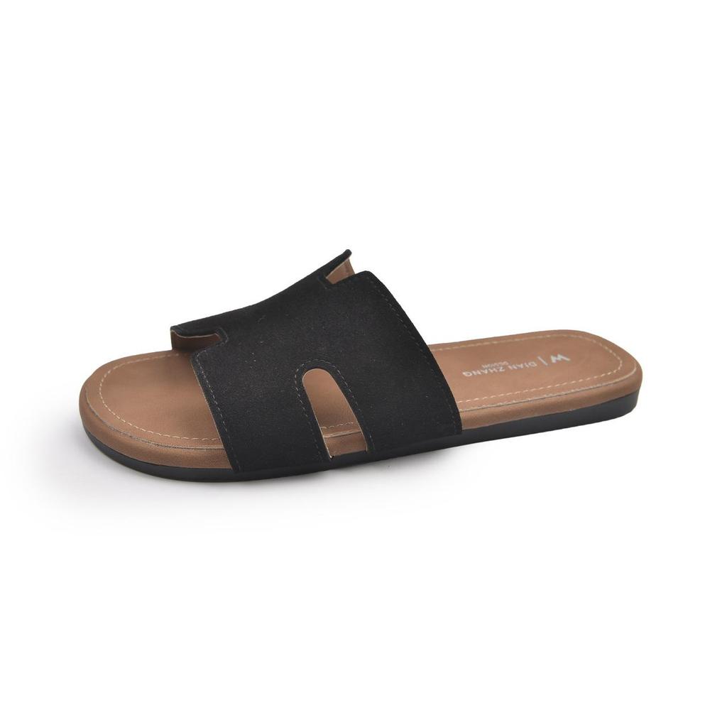 French Retro Birkenstock Slippers Wear Summer New Beautiful Temperament Flat Bottom Cool Slippers