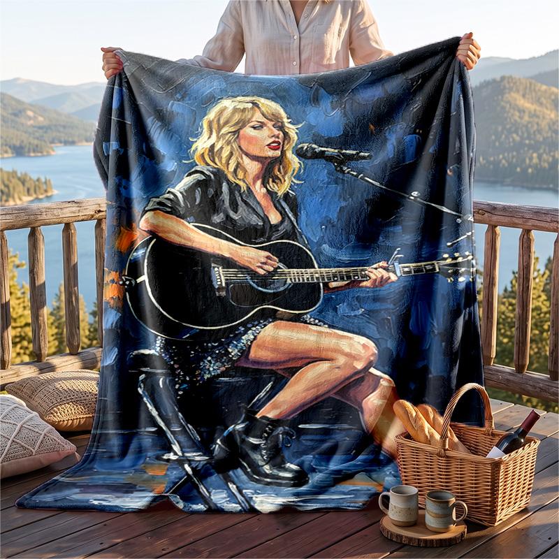 Coperta Plaid in Flanella Calda, Coperta Leggera e Accogliente di Taylor Swift per Letto, Divano e Uso Quotidiano