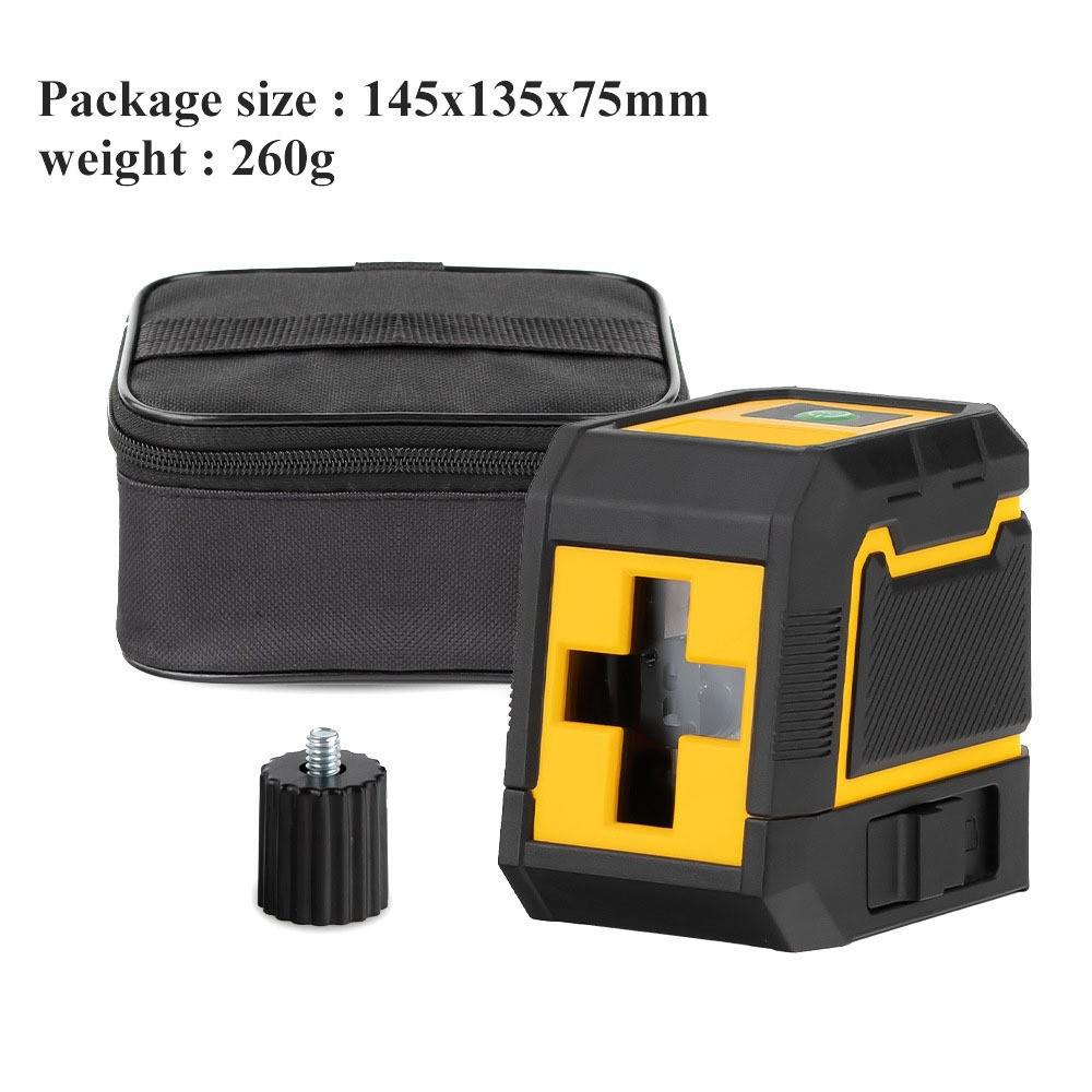 Compact 2-Line Green Laser Level - High-Precision Infrared Portable Line Projector with Auto Leveling.