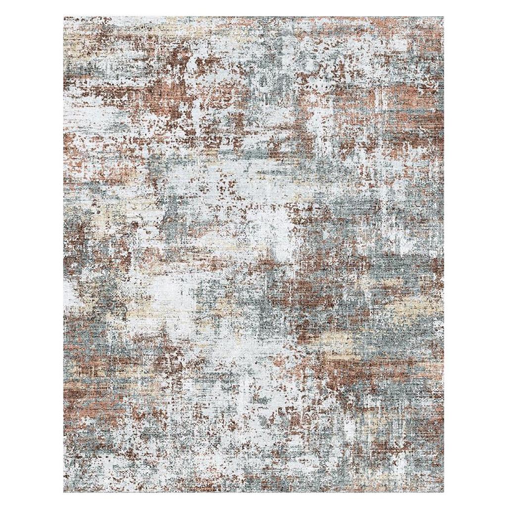 Vintage Retro Washable Living Room Carpet - Soundproof, Easy Care, Large Area Floor Mat for Coffee Table or Bedroom