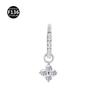 F136 Titanium Nose Ring Earring with Marquise Pendant - 1.2/1.0 Gauge Cartilage Stud Piercing Jewelry