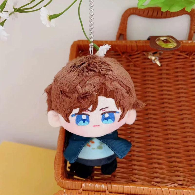 Anime Game Character Mini Plush Keychain Set Collectible Cotton Doll Sitting Pose Soft Stuffed Toy Pendant For Bag Decor Gift