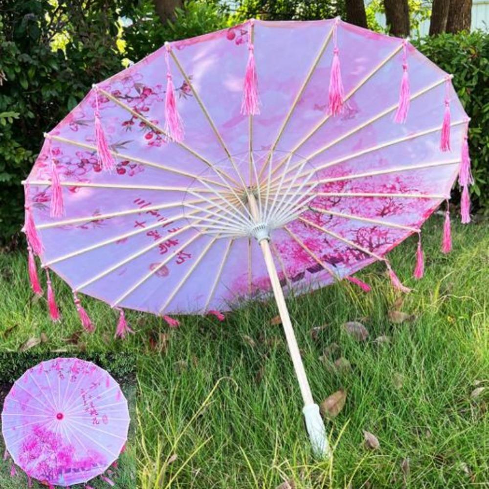 

Китайська антикварна танцювальна парасолька 56 см Класична парасолька в японському стилі Танцювальний виступ 1