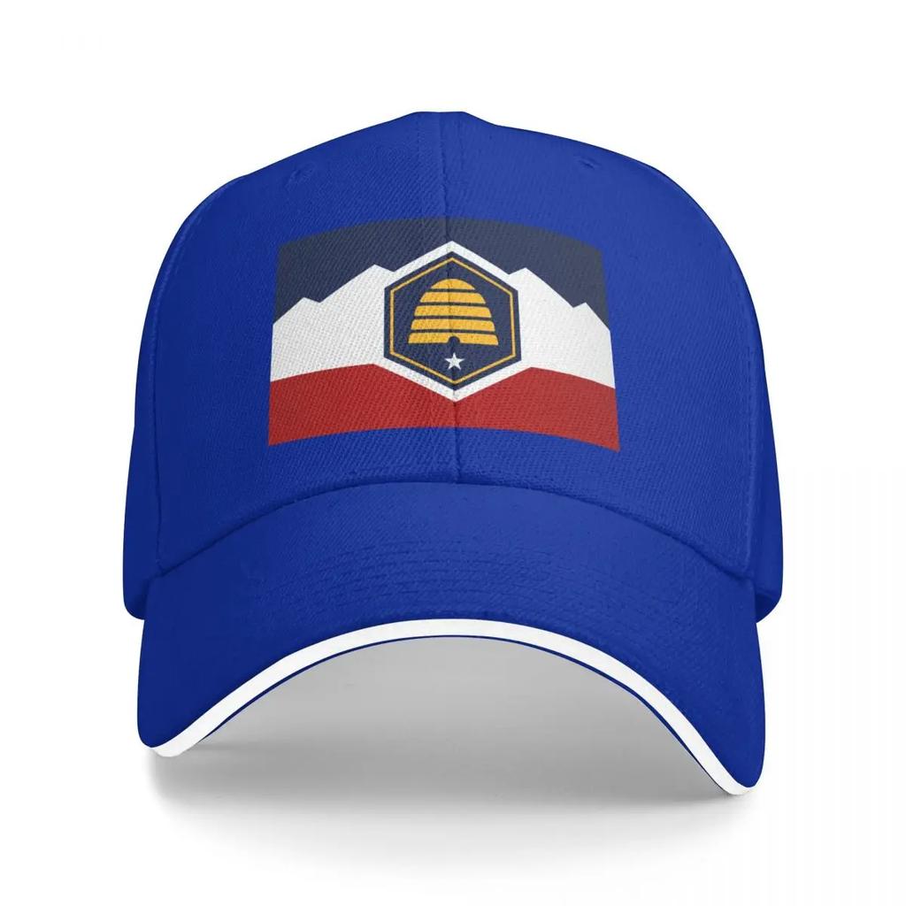 The New Utah State Flag Baseball Cap Sunscreen Big Size Hat Fishing Cap Hats for Unisex Women's Hats 2025 Men's
