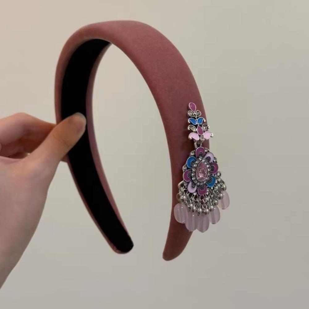 New Chinese Style Tassel Bell Hair Band Head Wear Silver Pendant Hair Clip  Decoration