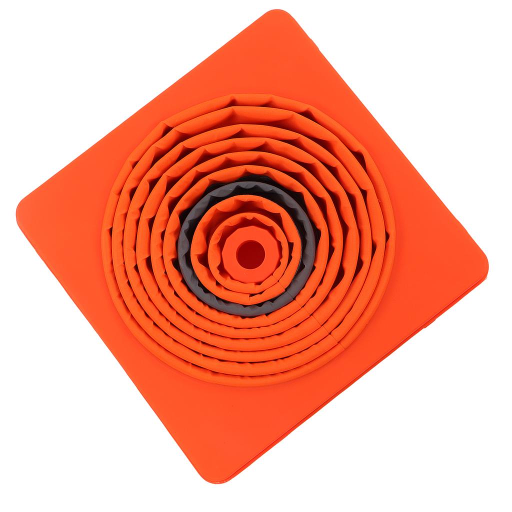 Collapsible Traffic Safety Cone 70x29x29cm Foldable Reflective Safety Road Parking Cone