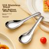 316L Stainless Steel Flat-Bottom Spoon, Household Spoons, Enlarged Dinner Spoons, Soup Spoons, Rice Spoons, Tablespoons, Soup Spoons, Set of 2 GY7877