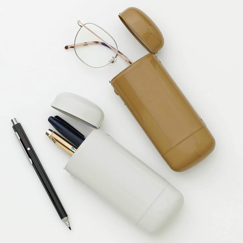 HIGHTIDE Steel Eye Glasses Case Pen White Japan FS