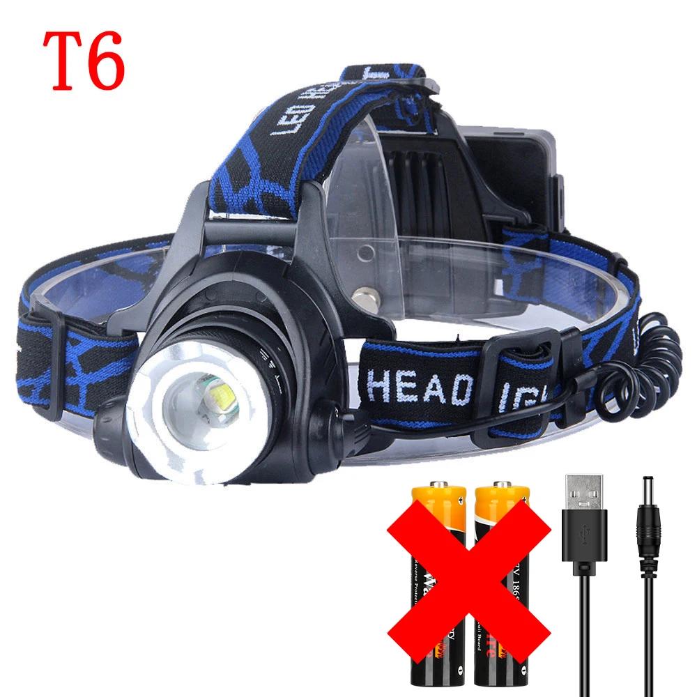 Super Brigh LED Induction Headlamp USB Rechargeable Headlight Aluminium Alloy Outdoor Waterproof Head Lamp High Lumen Head Torch