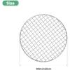 Cooling Rack, 8" Round Stainless Steel Baking Rack for BBQ/Cooking/Roasting/Grilling/Steaming/Drying, Wire Cooling Rack for Baking [Silver]