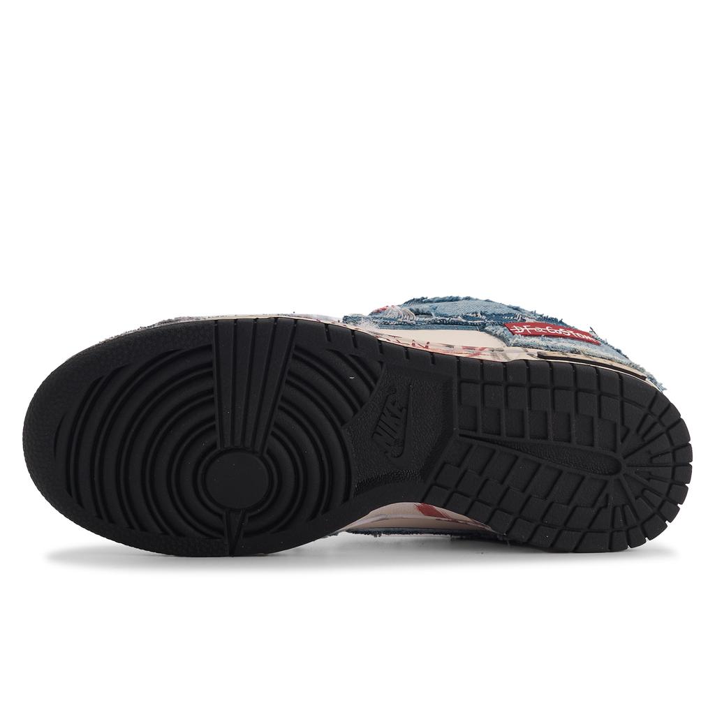 Nike Dunk Da Vinci Personalizzazione, Scarpe da Skateboard Basse in Denim Huichao Unisex Blu Bianco FD6923-100(TeamM-)