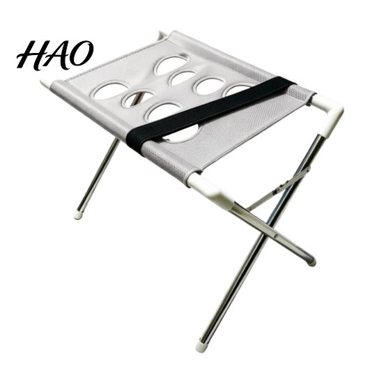 Pet Wash Station for Dogs Dog Grooming Hammock Stand, with Mesh Platform, Stainless Steel Table Foldable 8-Hole Cats Care Restraint System