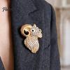 Animal Brooches Sheep Shape Brooch Pin, Alloy Lapel Pin for Men Women, Hats Bags Scarves Clothes Decorative Accessory Metal