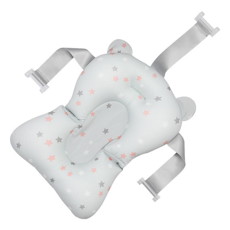 Baby Bath Seat Support Mat Infant Anti-Slip Soft Comfort Body Cushion Foldable Baby Bath Tub Pad Chair Newborn Bathtub Pillow