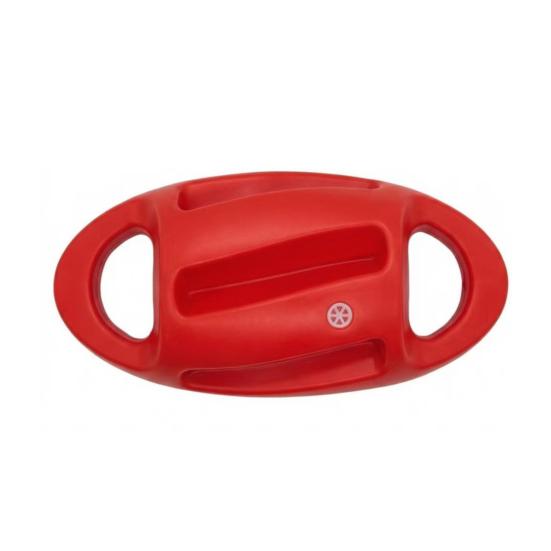 Rugby Ball Dog Toy Interactive Toy Tug of Squeaky Chew War Dog Toy with Dual Handles