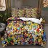 Funny Animation The Simpsons Duvet Cover Microfiber Bedding Set 3D Print Duvet Quilt Cover With Gifts Suitable for Boy and Girls