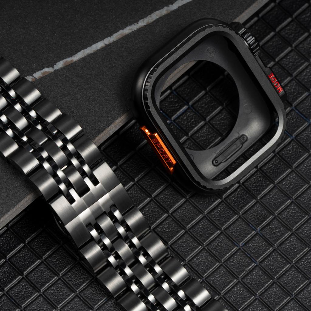 Metal Strap+Metal Case for Apple Watch Series 11 46mm 42mm Ultra 3/2/1 49mm 45mm 44mm Band for Series 11 10 9 8 7 6 5 SE2 SE3 4