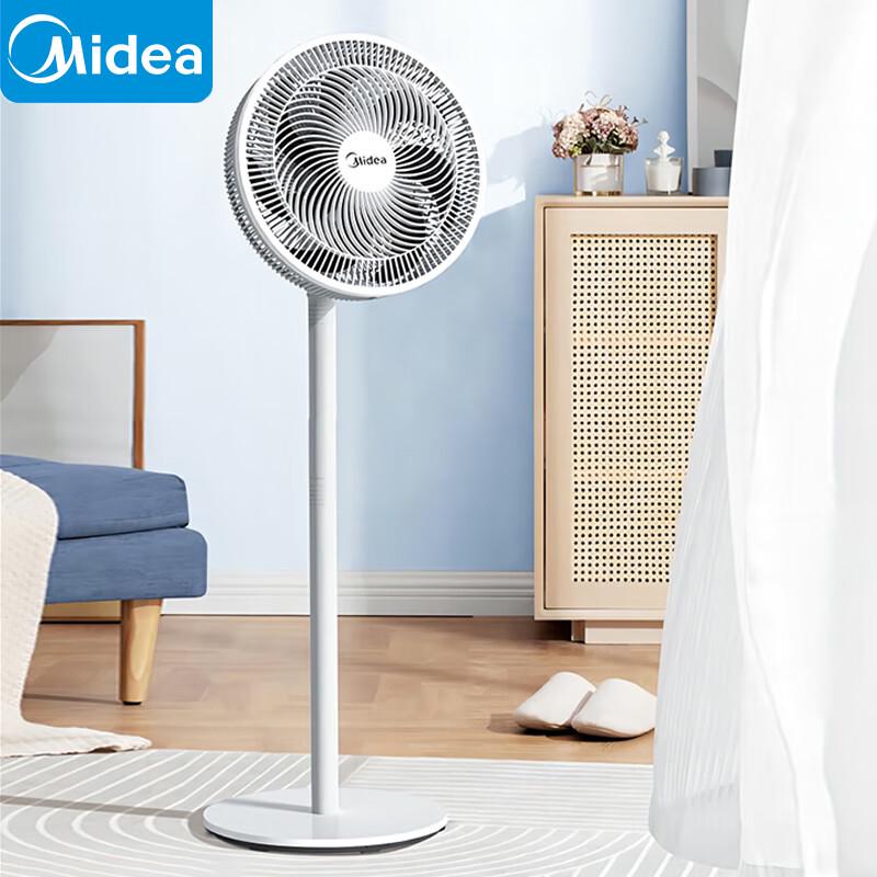 Midea 7-Blade Quiet Energy-Saving Floor & Desk Fan SAF30AC CN plug (adapter included)
