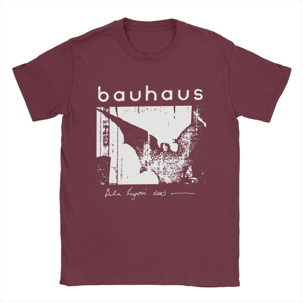 

Футболка Bauhaus Bat Wings Bela Lugosis Dead Чоловіча бавовняна дивовижна футболка з круглим вирізом Футболка з короткими рукавами для дорослих 2XL