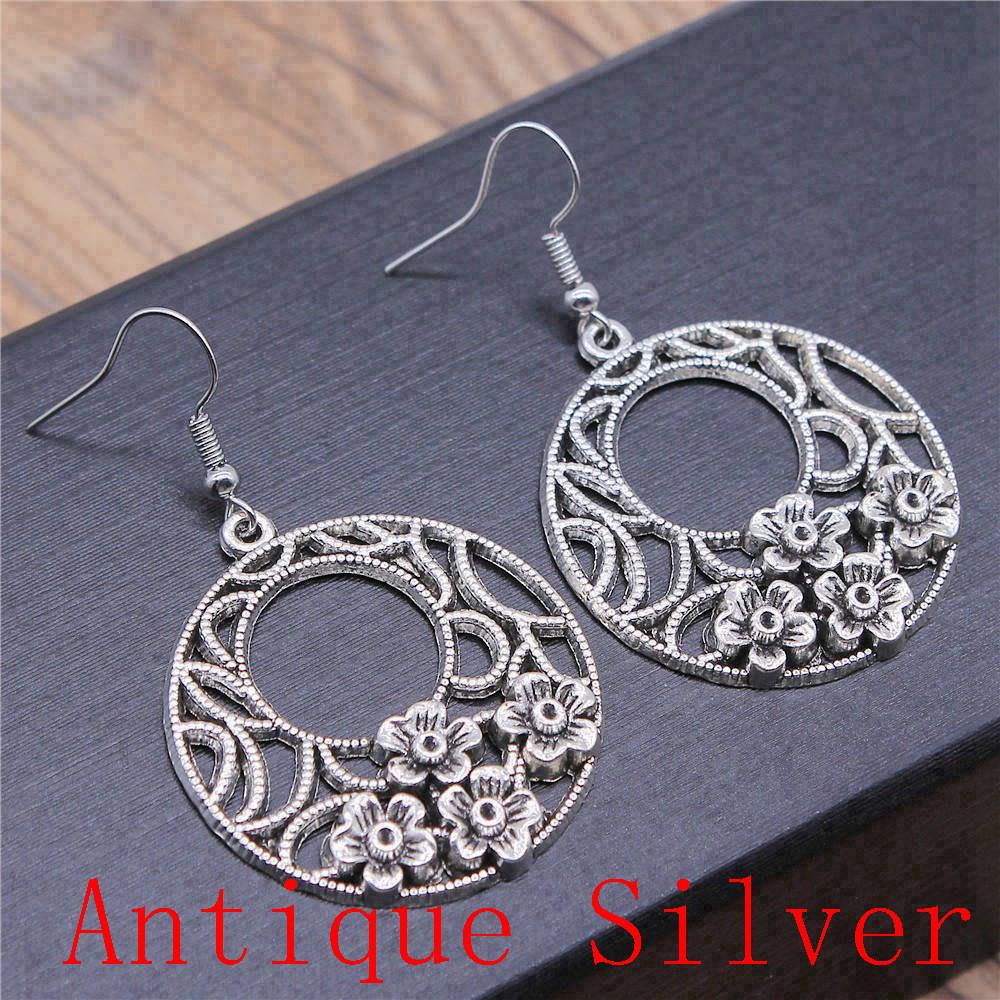 Mandala Pattern Drop Earrings Dangle Drop Earrings For Women Jewelry Making Wholesale