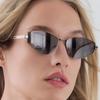 2pcs Fashion Female Small Square Frame Sunglasses Women Metal Frame Candy Sun Glasses Ladies Brand Designer Shades UV400