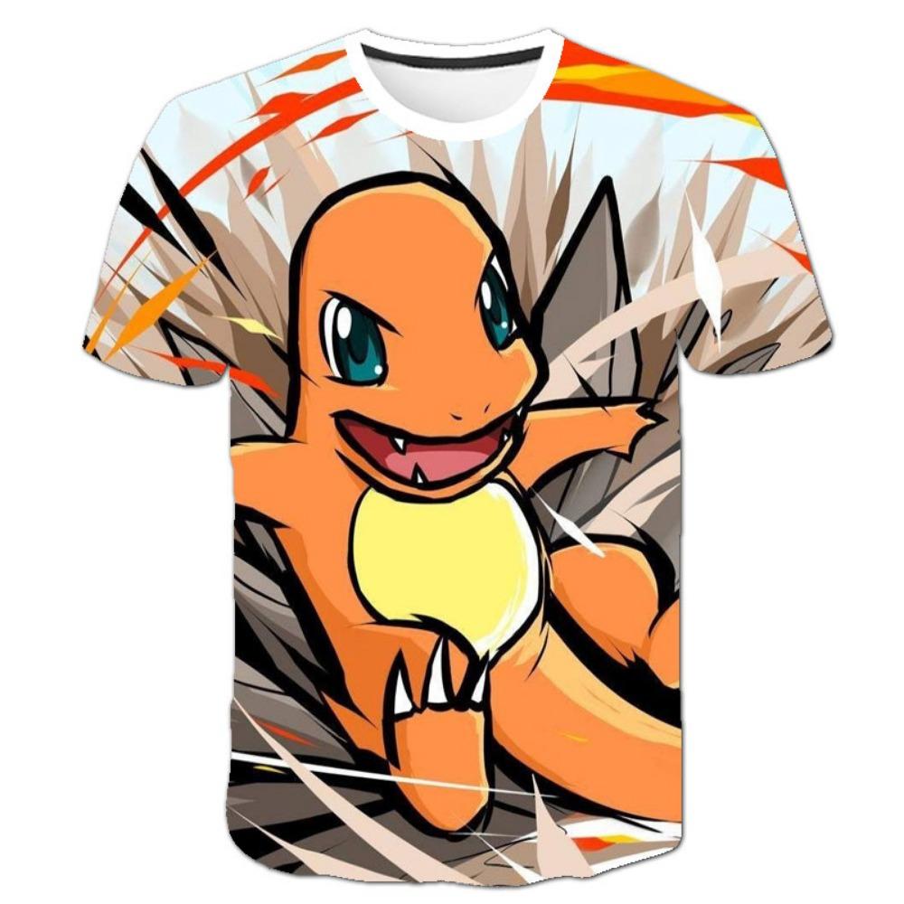 Koszulki dziecięce Topy dla dzieci Koszulka Pokemon Chłopcy Krótki rękaw Koszulka Pikachu Ubrania dla dziewczynek T-shirty Letnie Codzienne noszenie Koszulka dla dziewczynki