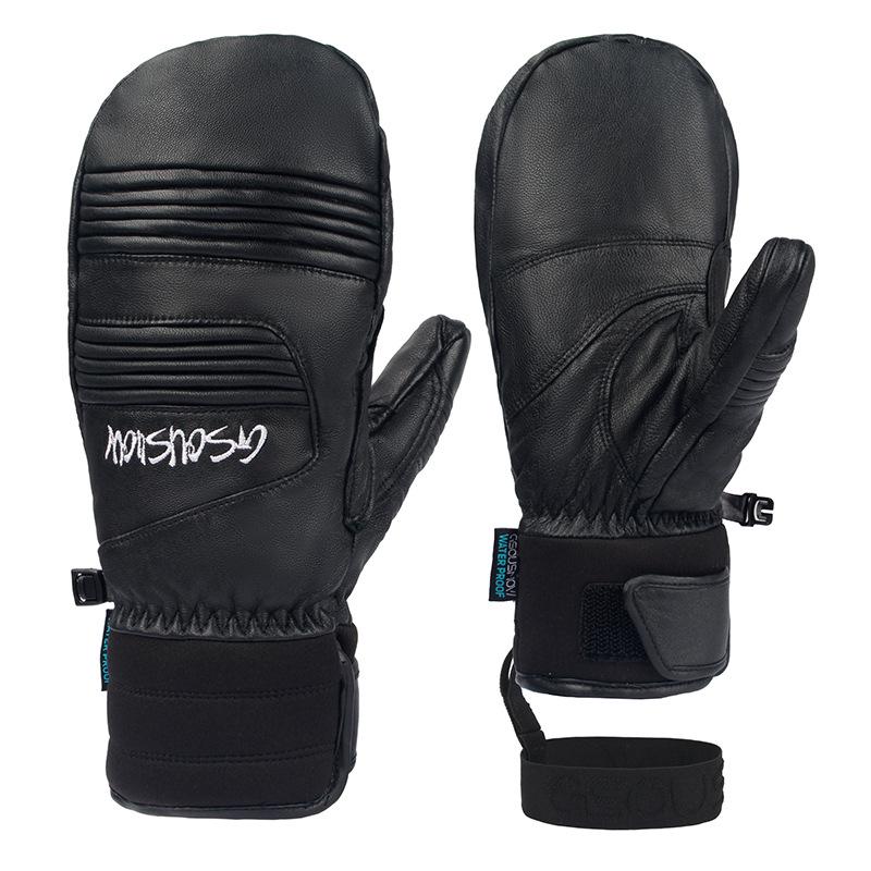 Windproof Waterproof Winter Ski Gloves: Thick, Warm, Wear-Resistant for Outdoor Sports, Mountaineering, and Cycling.