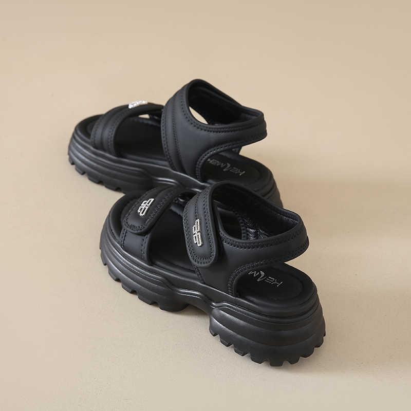 Fashion T Strap Strappy Black Sandals Women Genuine Women Shoes Slippers Sneakers Sport Snaeaker Krasofka Kit Runners Offers