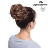 S-noilite Synthetic Elastic Band With Hair Curly Chignon Hair Women Drawstring Ponytail Hairpieces Black Brown Blonde Hairpiece