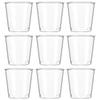 100 Pcs Disposable Wineglass Sample Cups Measurement Multi-use Party Plastic for Drinking