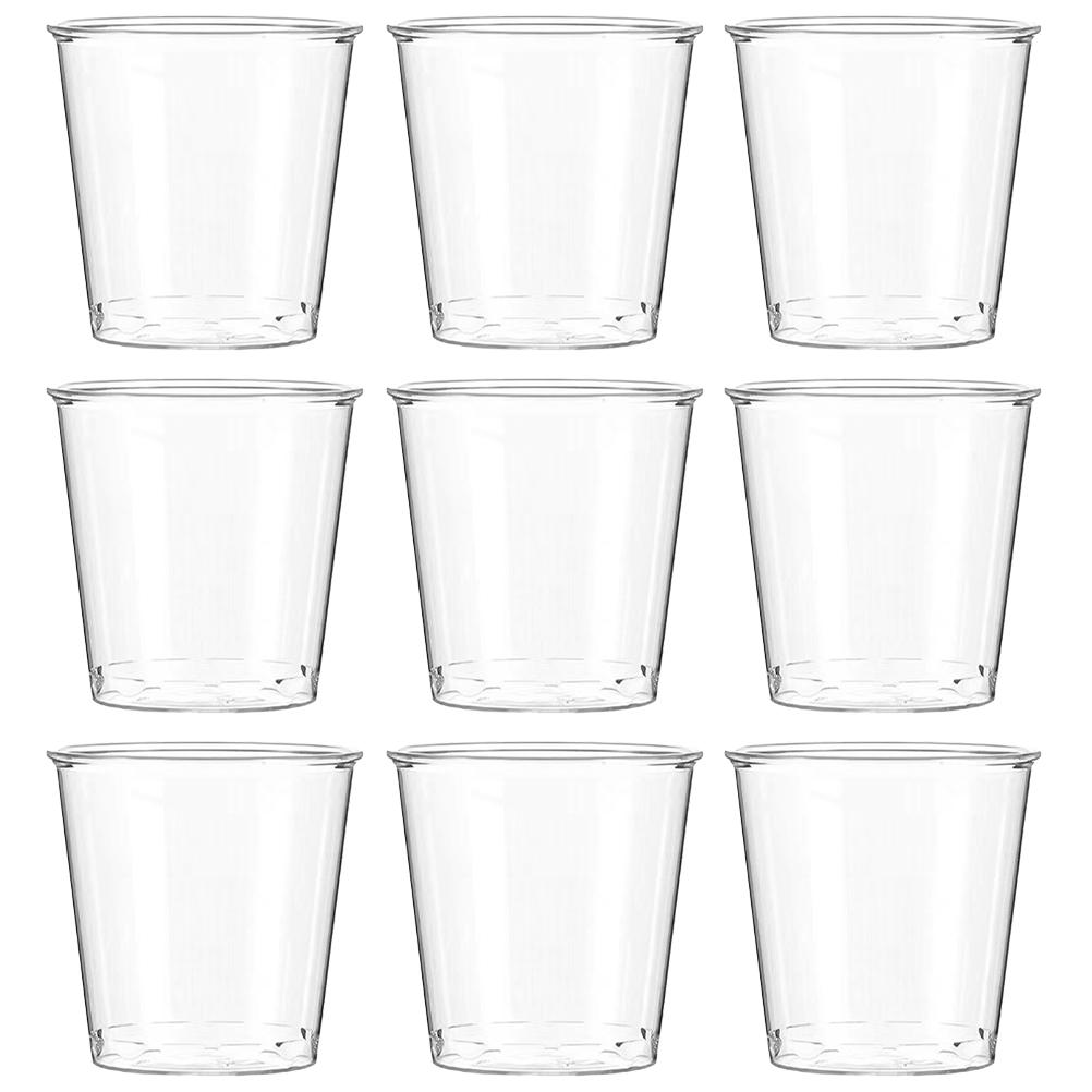 100 Pcs Disposable Wineglass Sample Cups Measurement Multi-use Party Plastic for Drinking