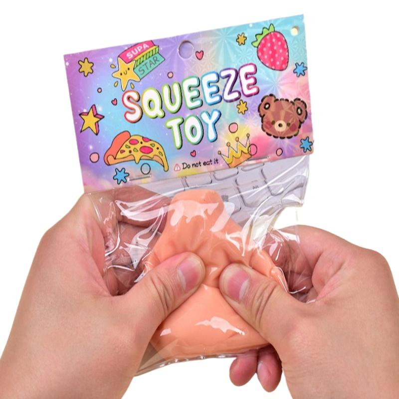 Funny Simulated Nose Shape Squeeze Toys Super Soft Human Nose Fidget Toy Creative Stress Relief Sticky Toy Gifts for Friends
