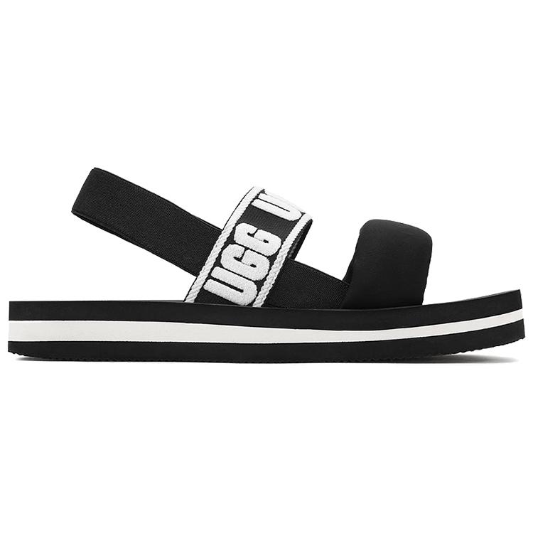 UGG Sports Sandals 'Black White' Women's 1107893-BLK