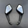 Black Motorcycle Pair Rear View Mirrors For Kawasaki Z1000 Z 1000 2014-2021
