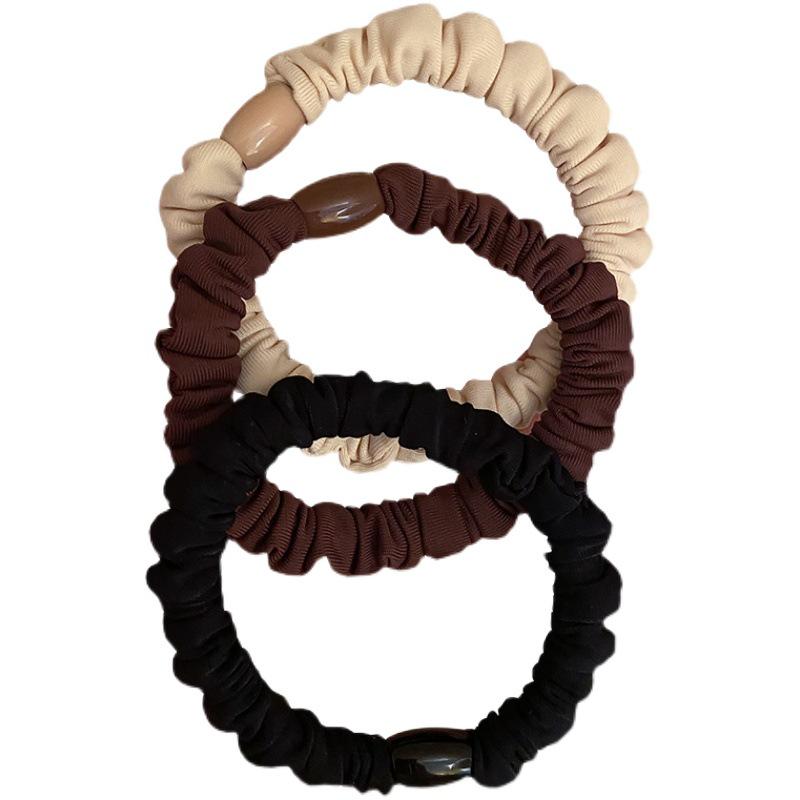 Simple Pleated Elastic Hair Band from Dongdaemun, South Korea