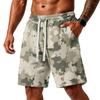 Herren Locker geschnittene Camouflage-Print Sport-Trainings-Fitnessstudio Strandshorts mit Kordelzug-Taille und Seitentaschen für Alltagsaktivitäten