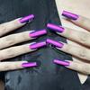 Gradient Purple-Pink European Press-On Nails - 24 Long False Nail Pieces for Nail Art