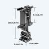 Phone Tripod Mount Adapter with for Arca Base Cold Shoes 3/8in 1/4in Screw Hole 360 Degree Rotatable Double Phone Clip