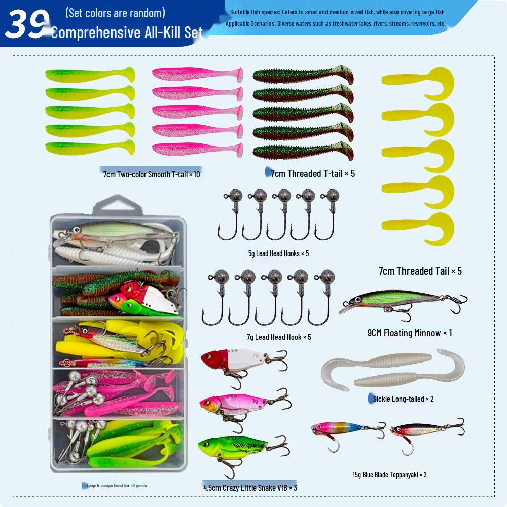 Lead-Weighted Shrimp Soft and Hard Lures Jig Head Kits