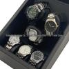 In Stock Snake Skin Leather 3-Slot Automatic Watch Winder with Lid and 3 Storage Compartments, 5-Speed.