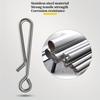 100pcs Silvery Stainless Steel Sea Fishing Lure Hanging Pin, Quick Connector Hook, Fishing Gear Buckle