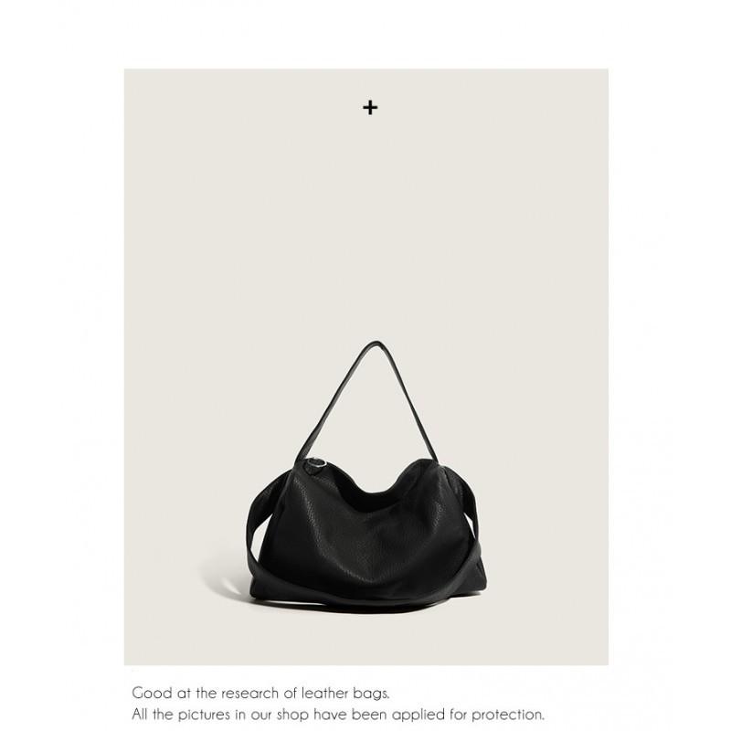 All-matching Ins Cross-body Bag Women's Large Capacity Soft Leather Shoulder 2025 New Casual Tote Underarm