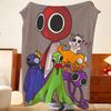 Game R-Rainbow F-Friends Throw Flannel Throw Blanket, Lightweight Cozy, Durable Washable cute Cool
