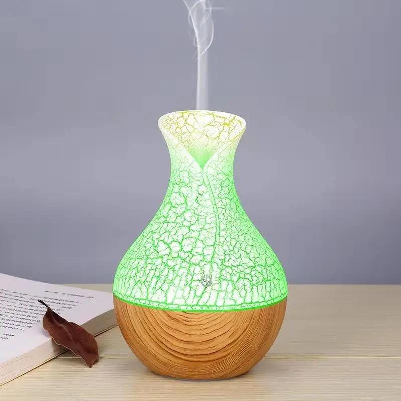 130ML Wood Grain Humidifier Fragrance Aroma Diffuser Atomizer USB Household Humidifier Hydrating Instrument Desktop Humidifier