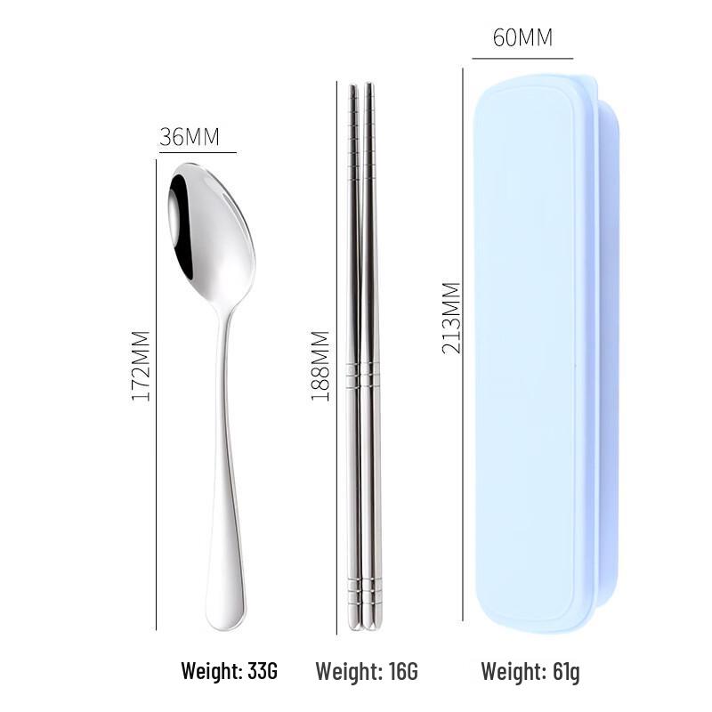 Abay 304 Stainless Steel Portable Cutlery Set