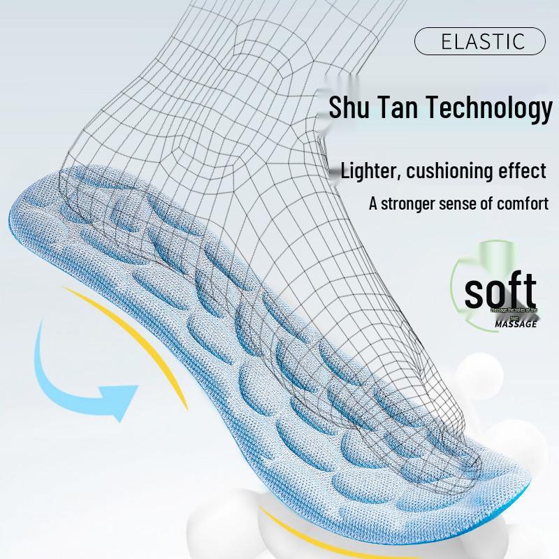 Pebble Comfort Sports Insole: Soft, Sweat-Absorbing, Odor-Resistant, and Perfect for Running and Military Training.