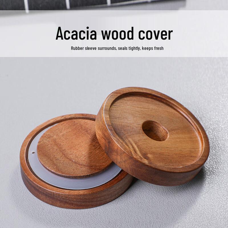 Vertical Stripe Gourd Glass Storage Jar