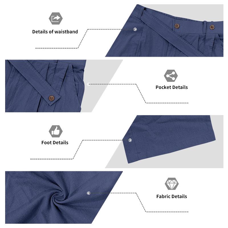 Men's European Summer Linen Sleeveless Shirt & Long Pants Set - Breathable & Trendy Two-Piece