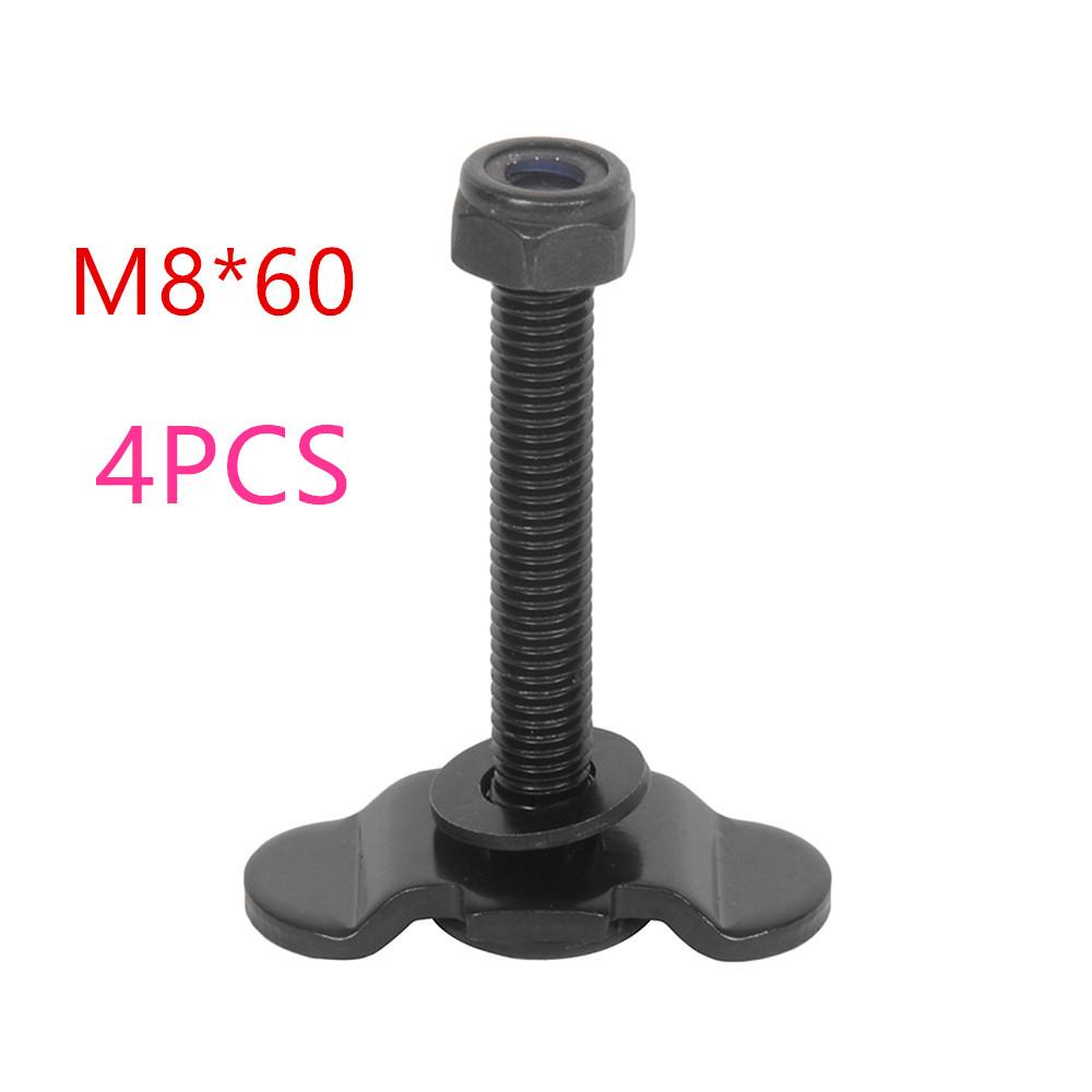 M8*30/M8*40/M8*60 L Track Threaded Stud Fittings L-Track Threaded Double Stud Lug Fitting Tie Down Used with L Track Rails 4Pack